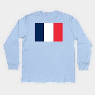 French Flag Kids Long Sleeve T-Shirt